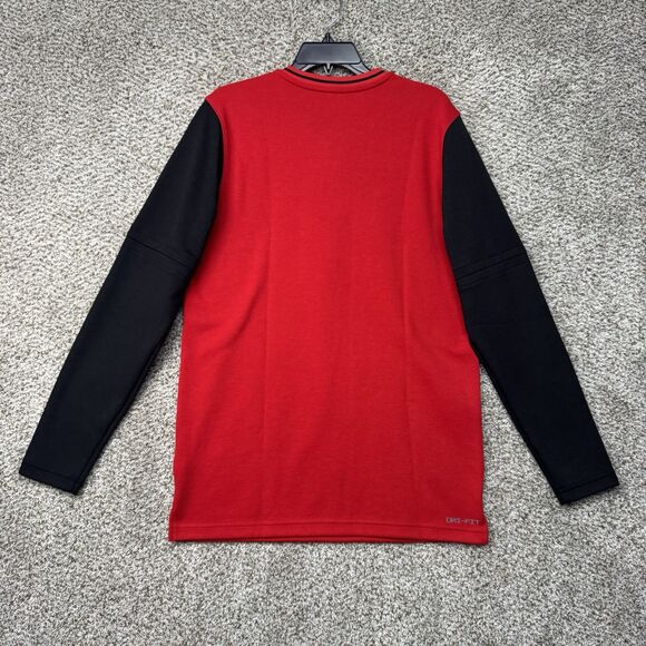 Nike Sweater Men's Small Red Black Quarter Zip Pullover FJ9549-060 Football New - Picture 10 of 14